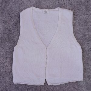 Wilfred Basque Sweater Vest In Light Birch